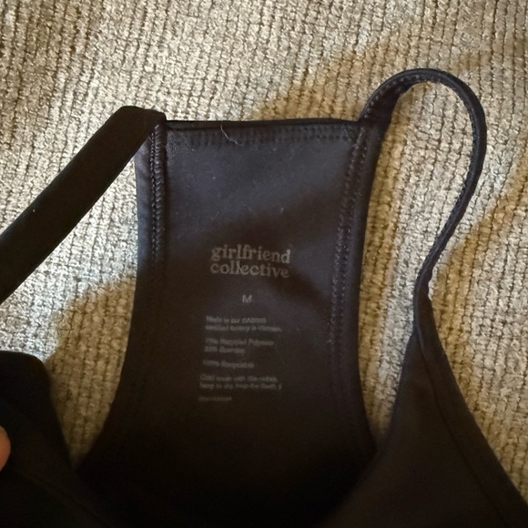 Girlfriend Collective Black Sports Bra - Picture 5 of 6